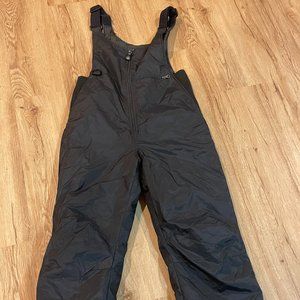 Rawik Skiwear Womens Insulated Black Nylon Snow Pants Ski Bibs Waterproof XL  SN